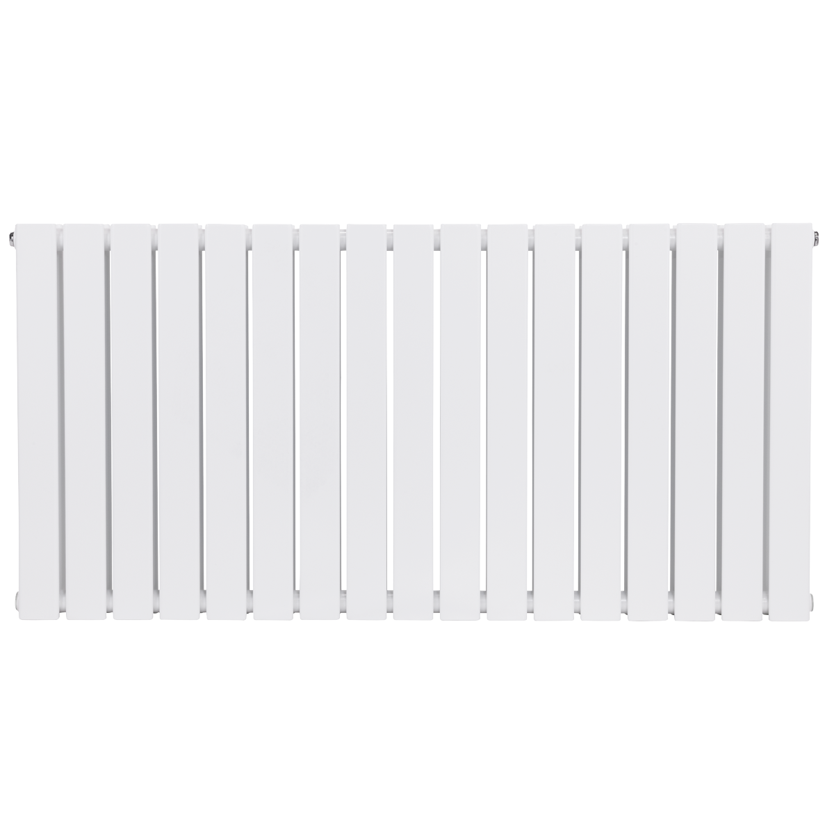 Baridi Horizontal Radiator Contemporary Double Flat Panel Design 600 x 1190mm – White