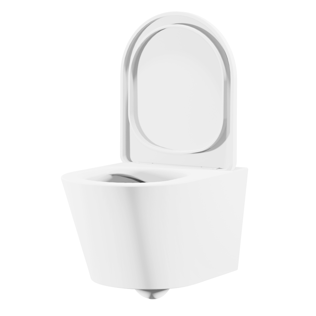 Wall Hung Toilet with Soft Close Seat & Rimless Flush – White