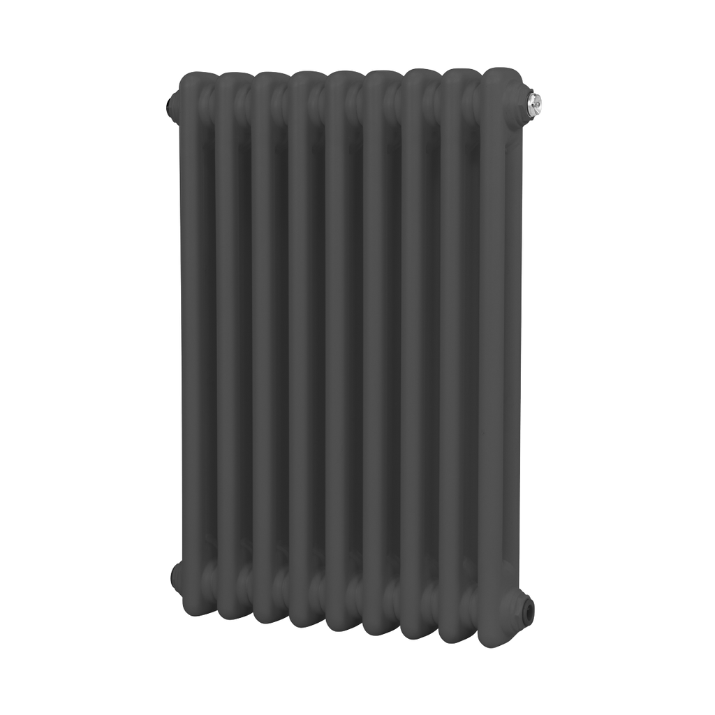 Baridi Horizontal Traditional 2 Column Radiator 600 x 427mm – Anthracite