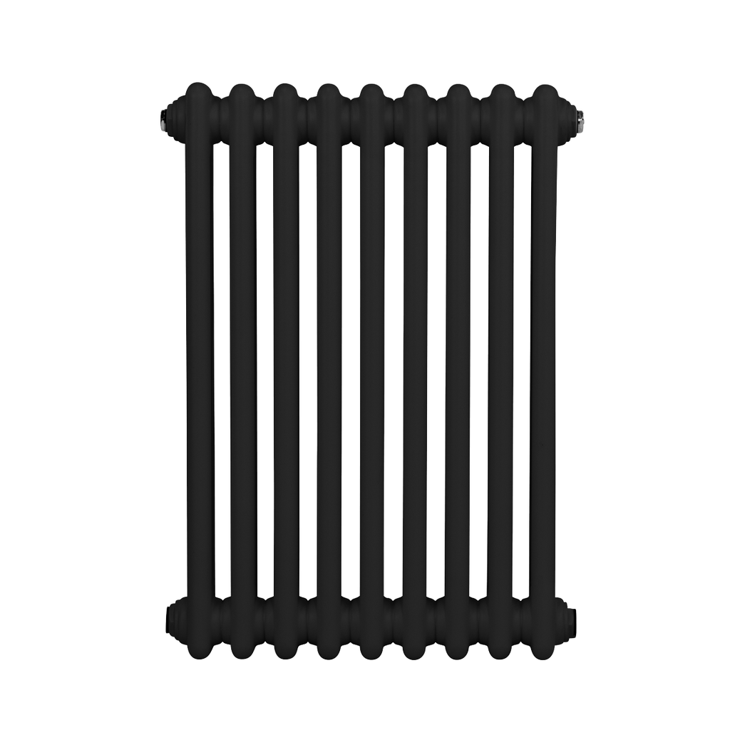 Baridi Horizontal Traditional 2 Column Radiator 600 x 427mm – Black