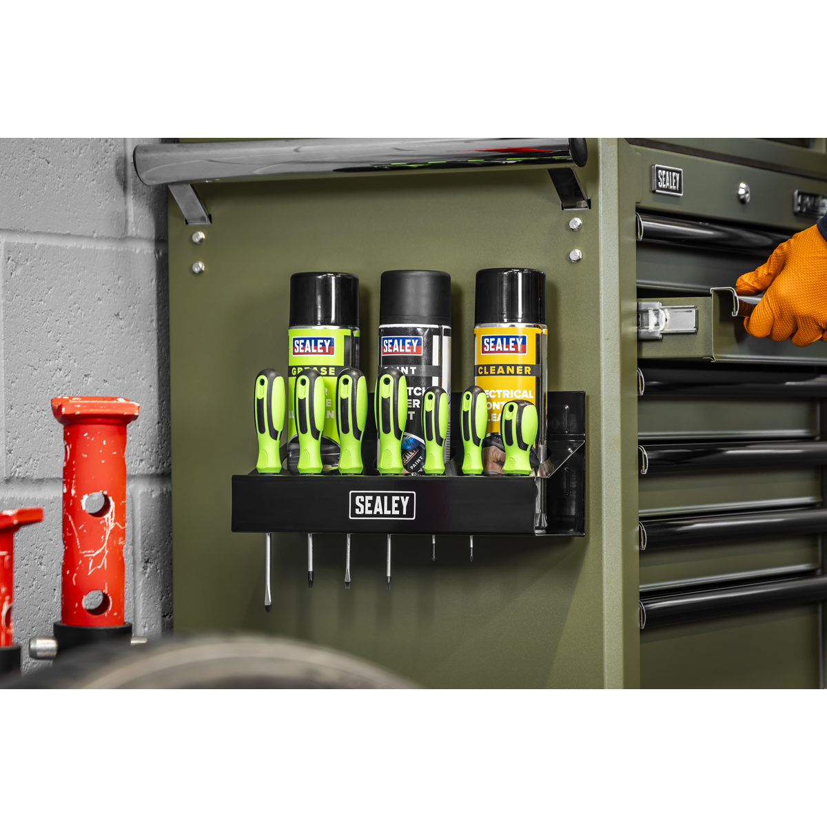 Magnetic Spray Can/Screwdriver Holder