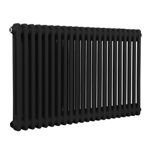 Baridi Horizontal Traditional 2 Column Radiator 600 x 1012mm – Black