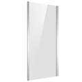 Baridi Side Panel for Sliding Shower Doors, 6mm Tempered Glass - Chrome