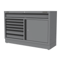 Superline PRO® Black Edition Modular Floor Cabinet 7 Drawer & Cupboard 1360mm (APMS41BE)