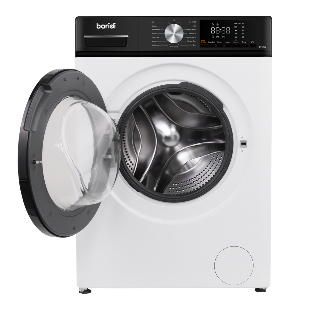 8kg Washing Machine, Front Loading, 1400rpm Energy Rating A – White