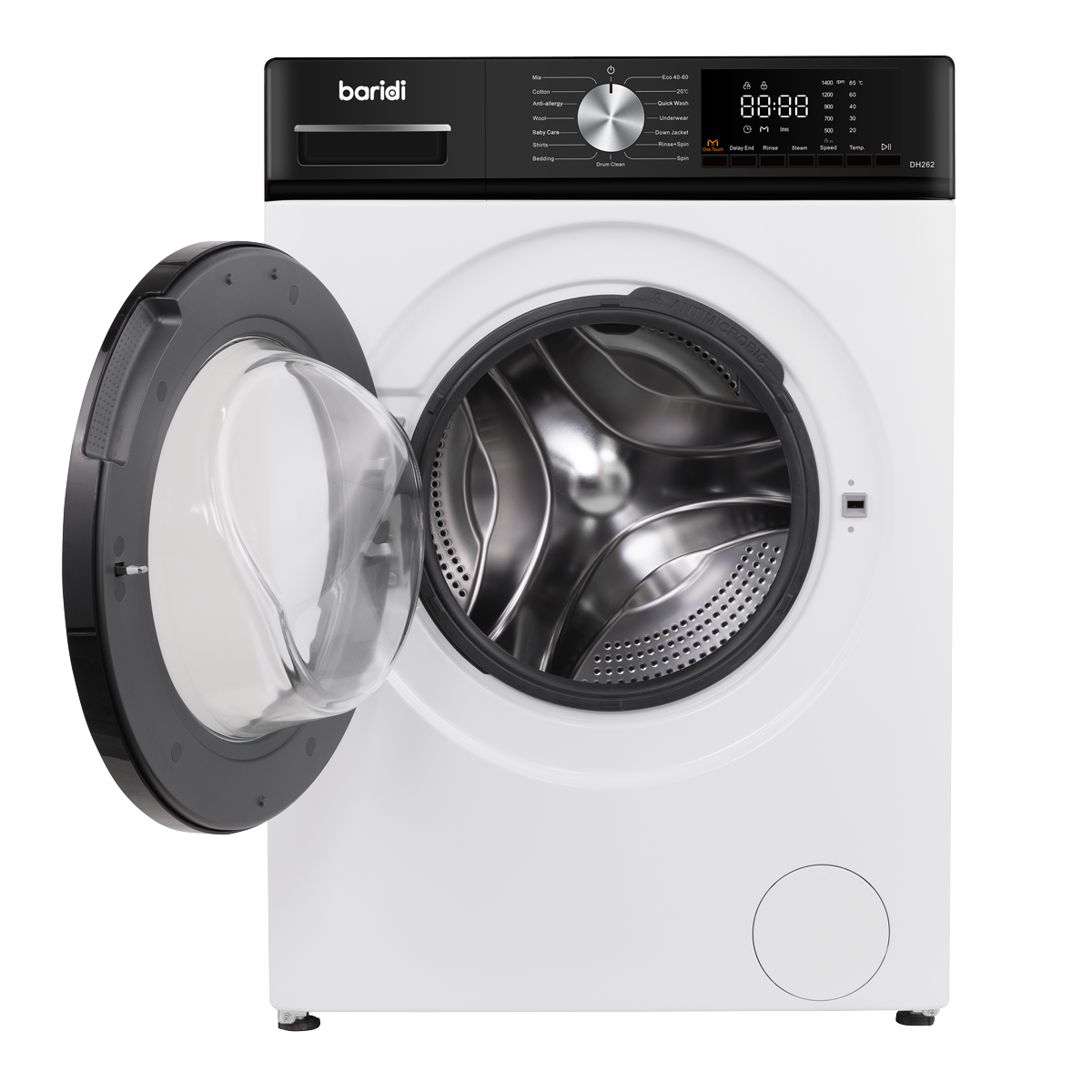 8kg Washing Machine, Front Loading, 1400rpm Energy Rating A – White