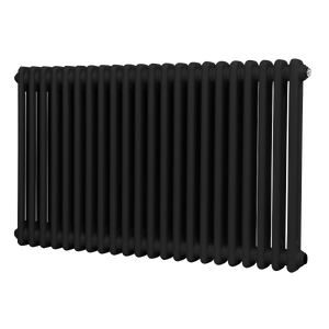 Baridi Horizontal Traditional 2 Column Radiator 600 x 1012mm – Black