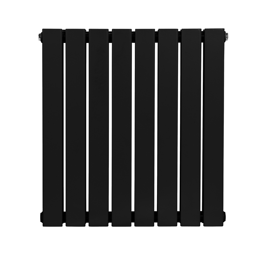 Baridi Horizontal Radiator Contemporary Double Flat Panel Design 600 x 560mm – Black