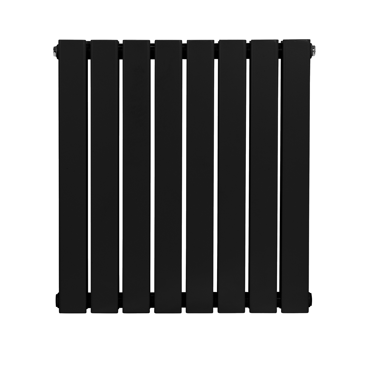 Baridi Horizontal Radiator Contemporary Double Flat Panel Design 600 x 560mm – Black