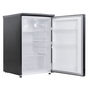 Baridi 55cm Undercounter Larder Fridge, 130L Capacity - Black