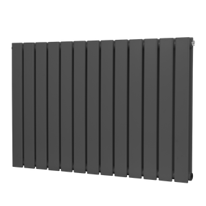 Baridi Horizontal Radiator Contemporary Double Flat Panel Design 600 x 910mm – Anthracite