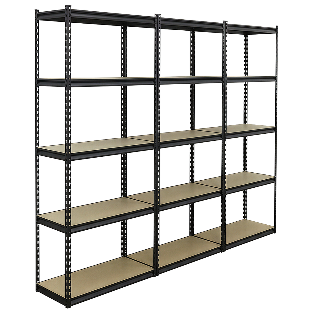 Racking Unit with 5 Shelves 340kg Capacity Per Level - Set of 3