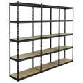 Racking Unit with 5 Shelves 340kg Capacity Per Level - Set of 3