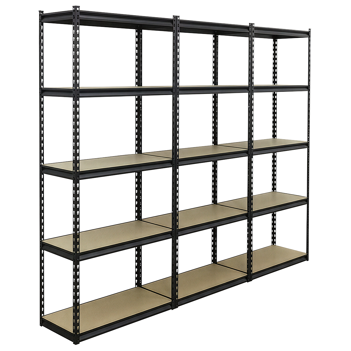 Racking Unit with 5 Shelves 340kg Capacity Per Level - Set of 3