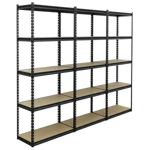 Racking Unit with 5 Shelves 340kg Capacity Per Level - Set of 3
