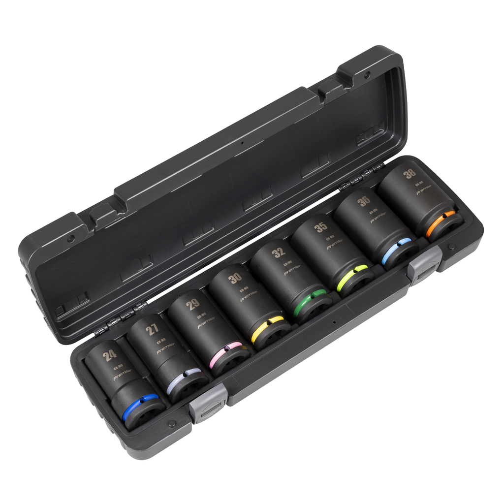 Premier Deep Impact Socket Set 3/4"Sq Drive 8pc