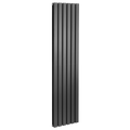Baridi Vertical Radiator Contemporary Double Flat Panel Design 420 x 1800mm – Black