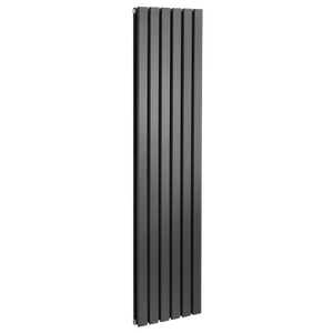 Baridi Vertical Radiator Contemporary Double Flat Panel Design 420 x 1800mm – Black