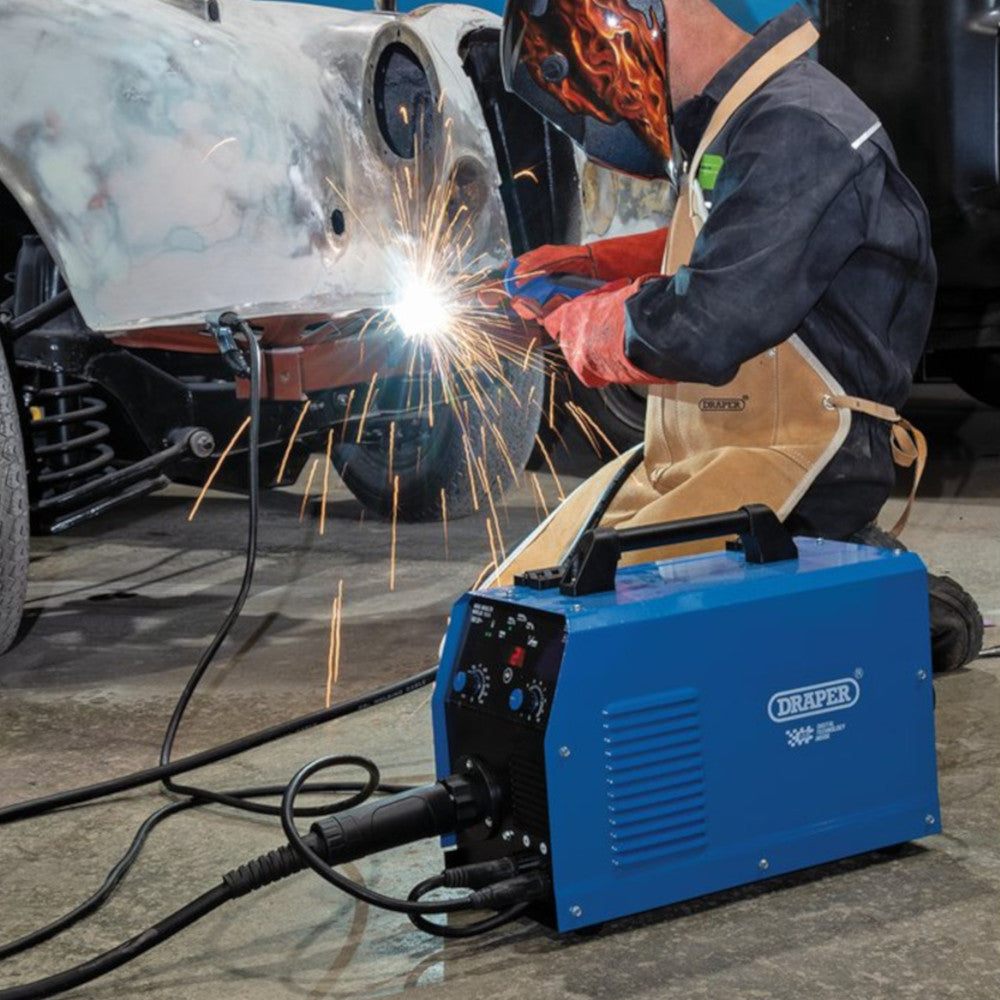 Draper 70047 Gas/Gasless MIG Inverter Multi-Welder Dti, 160A 230V