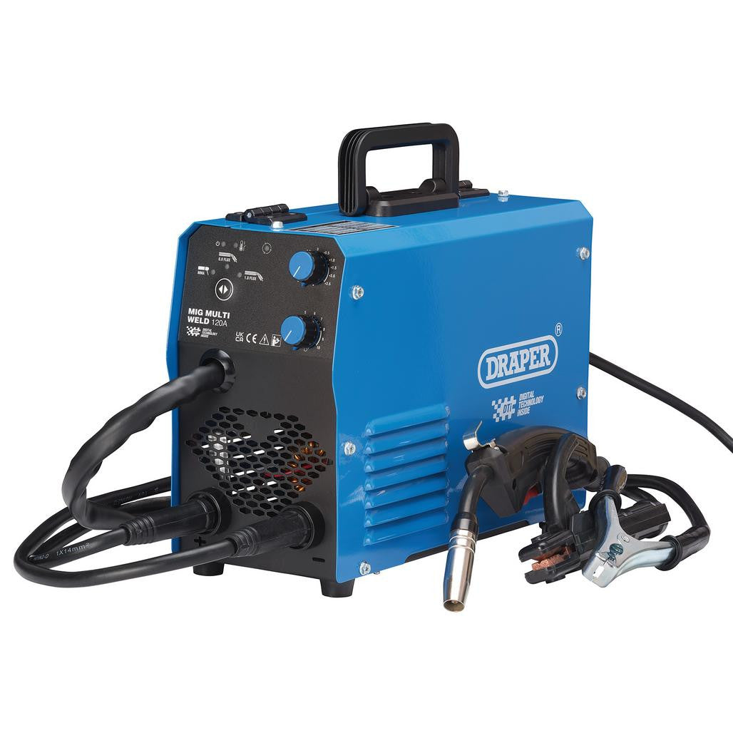 Draper Gasless MIG Inverter Multi-Welder Dti, 120A (70049) (Ex-Display)