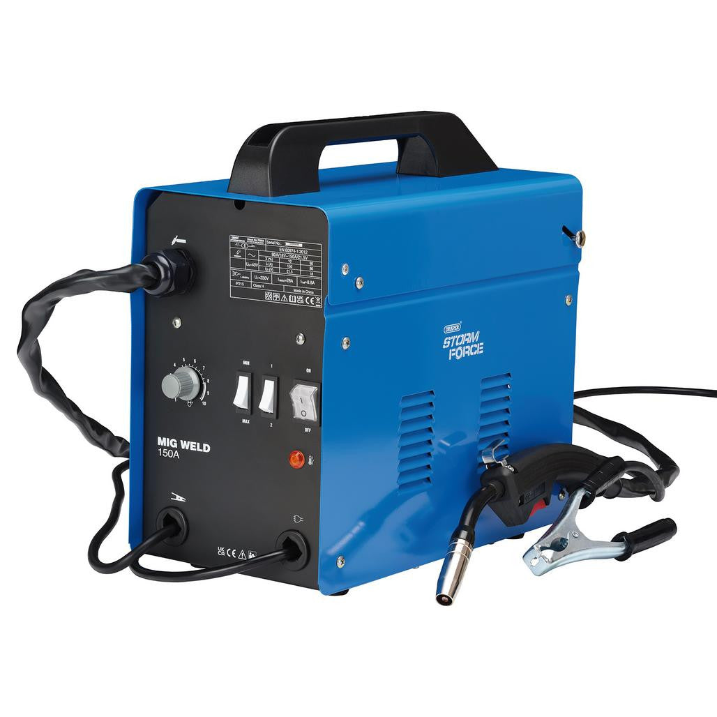 Draper Storm Force® Gasless MIG Welder, 150A (70050) (Ex-Display)