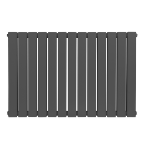 Baridi Horizontal Radiator Contemporary Double Flat Panel Design 600 x 910mm – Anthracite