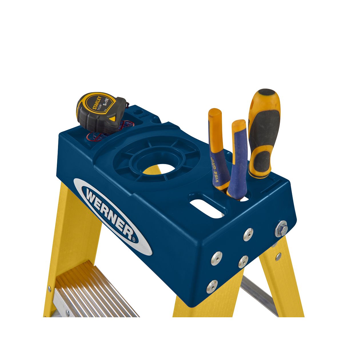 Werner Fibreglass Step Ladder, 6-Tread, EN131 (7160618)