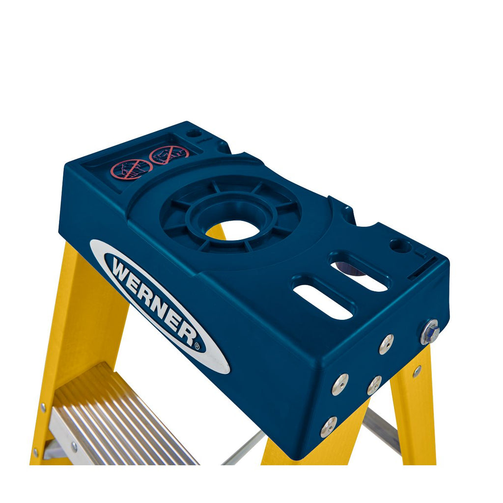 Werner Fibreglass Step Ladder, 6-Tread, EN131 (7160618)