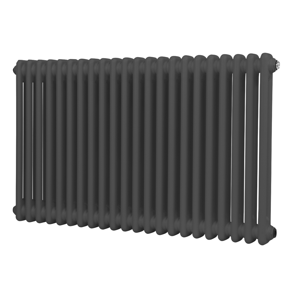 Baridi Horizontal Traditional 2 Column Radiator 600 x 1012mm – Anthracite