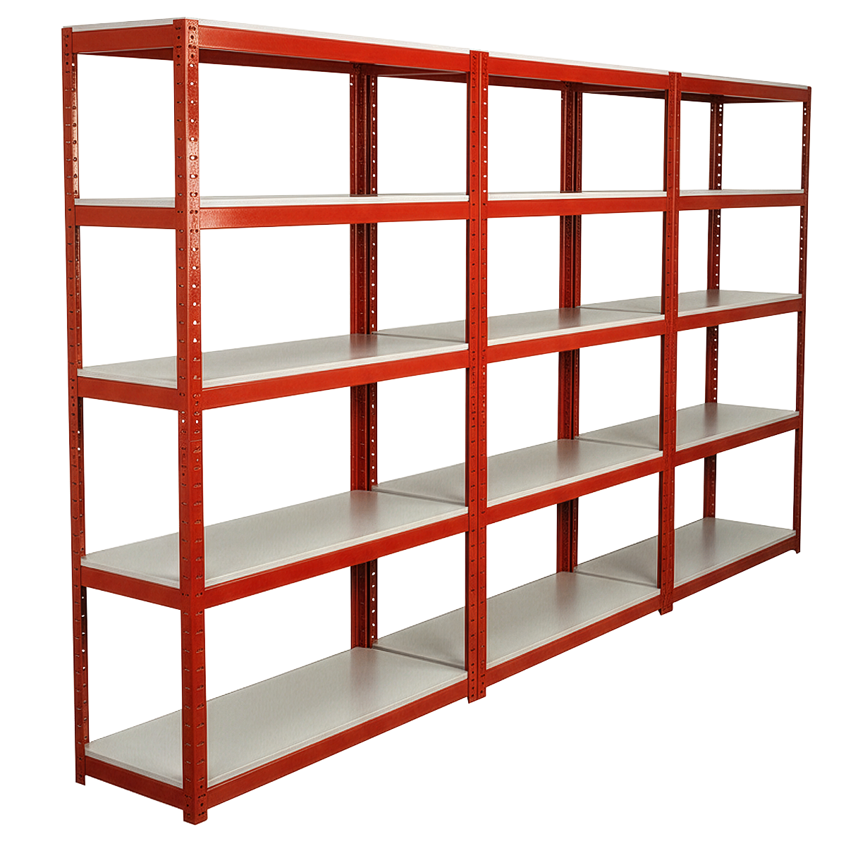 Racking Unit with 5 Shelves 500kg Capacity Per Level - Set of 3
