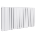 Baridi Horizontal Radiator Contemporary Double Flat Panel Design 600 x 1190mm – White