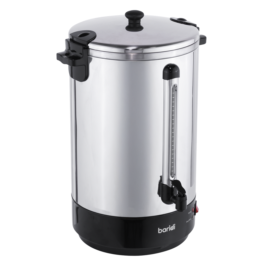 Baridi Hot Water Boiler, Tea Urn 30L Capacity - Stainless Steel