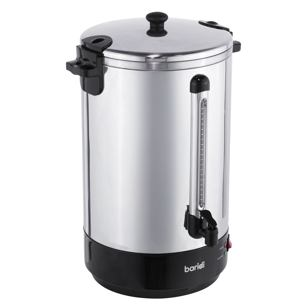 Baridi Hot Water Boiler, Tea Urn 30L Capacity - Stainless Steel