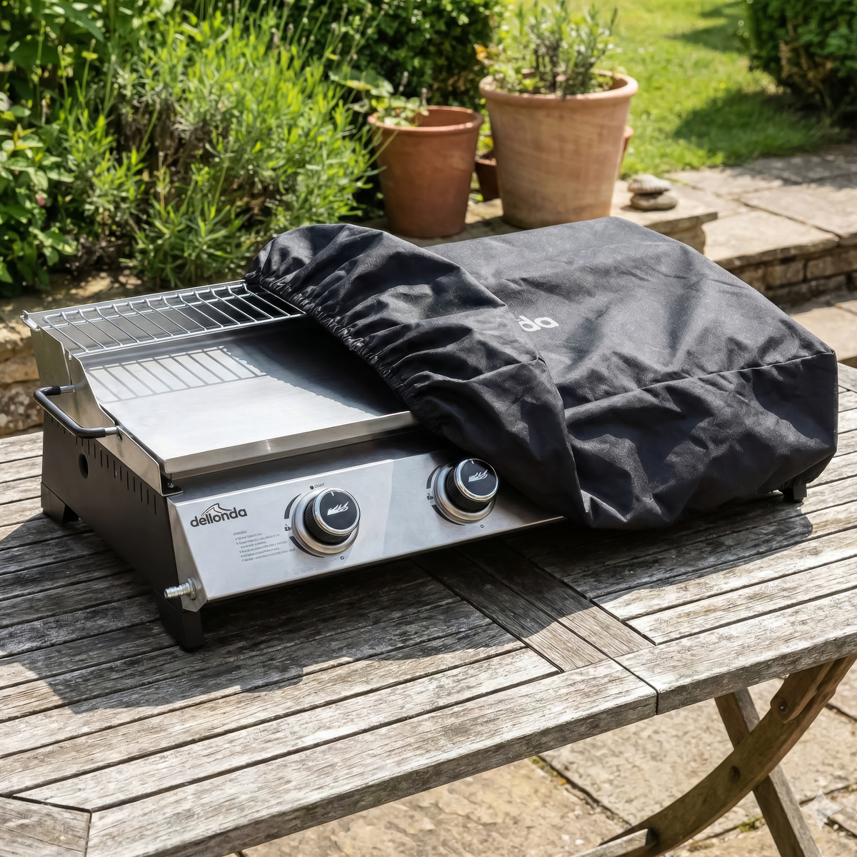 Dellonda Heavy-Duty PVC Water-Resistant Plancha Cover for DG277