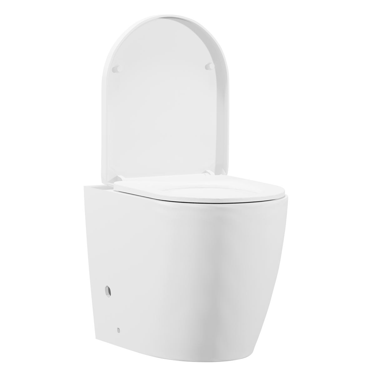 Back-to-Wall Toilet with Soft Close Seat & Rimless Flush – White
