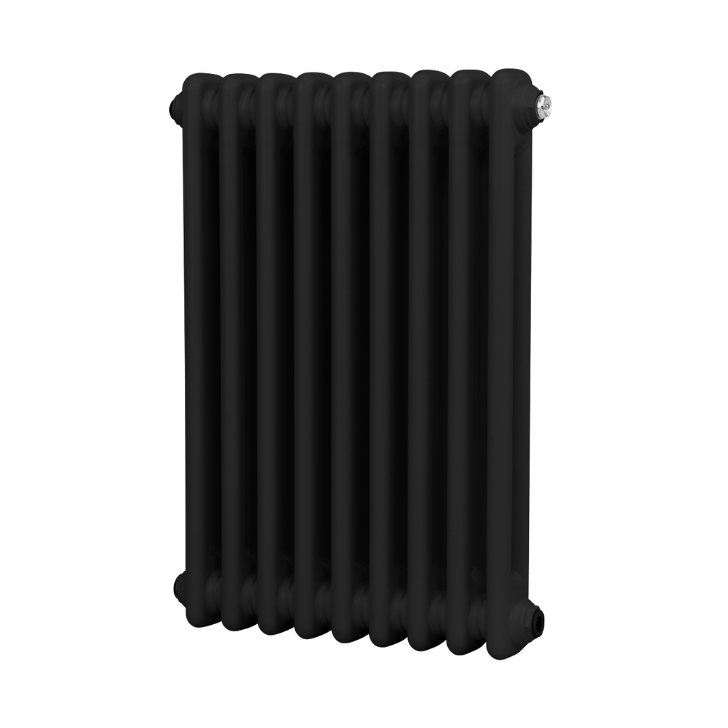Baridi Horizontal Traditional 2 Column Radiator 600 x 427mm – Black