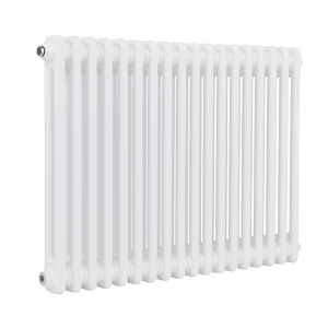 Baridi Horizontal Traditional 2 Column Radiator 600 x 832mm – White