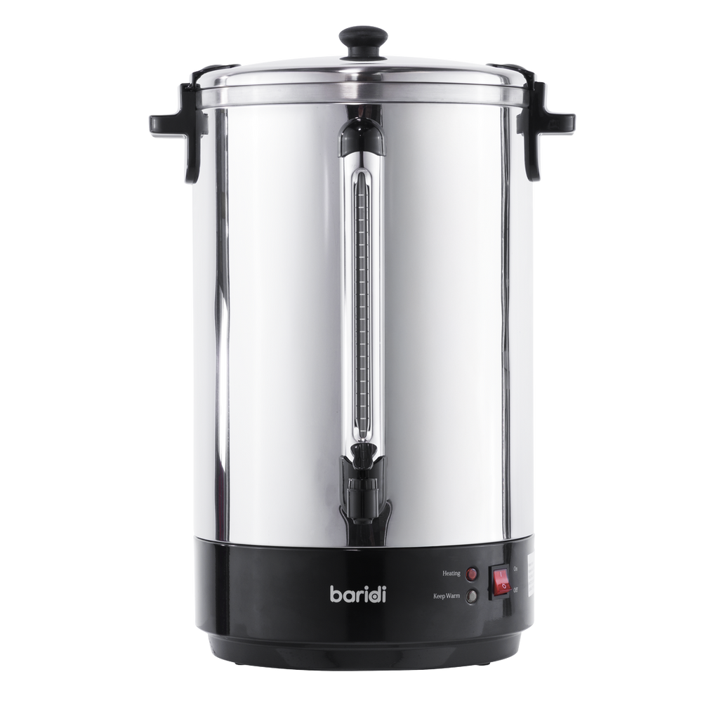 Baridi Hot Water Boiler, Tea Urn 30L Capacity - Stainless Steel