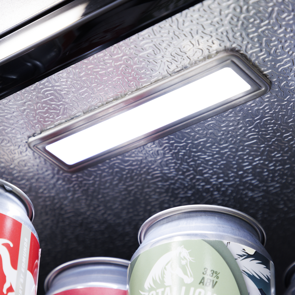 Baridi Outdoor Drinks Fridge with Triple Glazed Door & Lock 150L Stainless Steel (DH439)