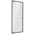 Hinged Shower Door 800 x 1850mm, 6mm Tempered Glass, Reversible - Black