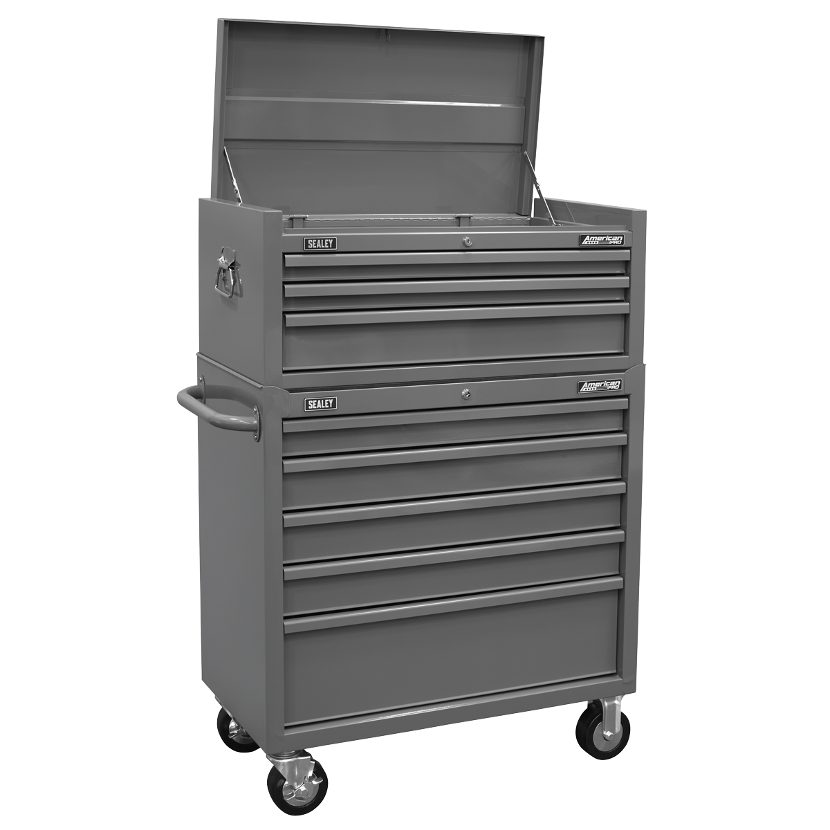American PRO® Rollcab 5 Drawer & Topchest 3 Drawer Combination Grey (AP11GCOMBO1)