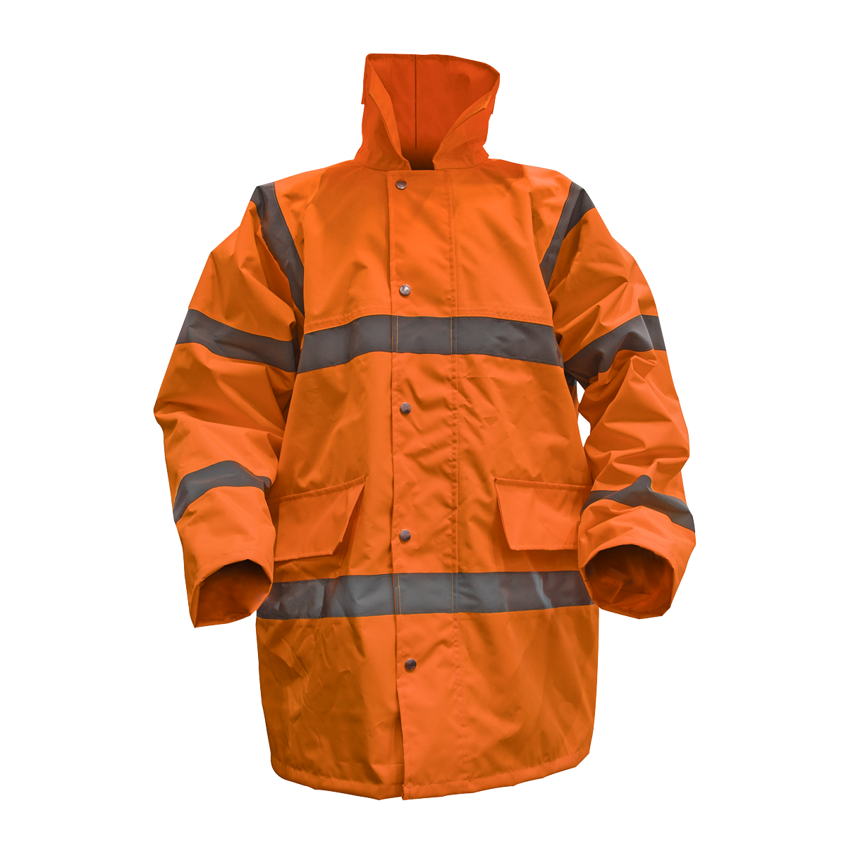 Worksafe® Hi-Vis Orange Jacket with Quilted Lining - Large