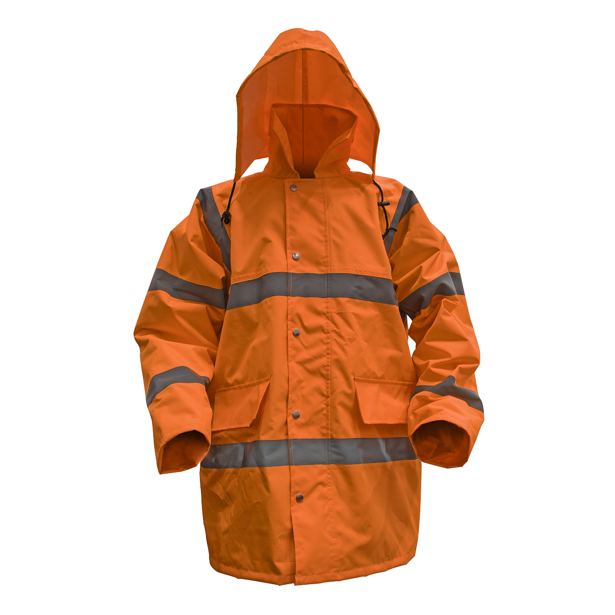 Worksafe® Hi-Vis Orange Jacket with Quilted Lining - Large