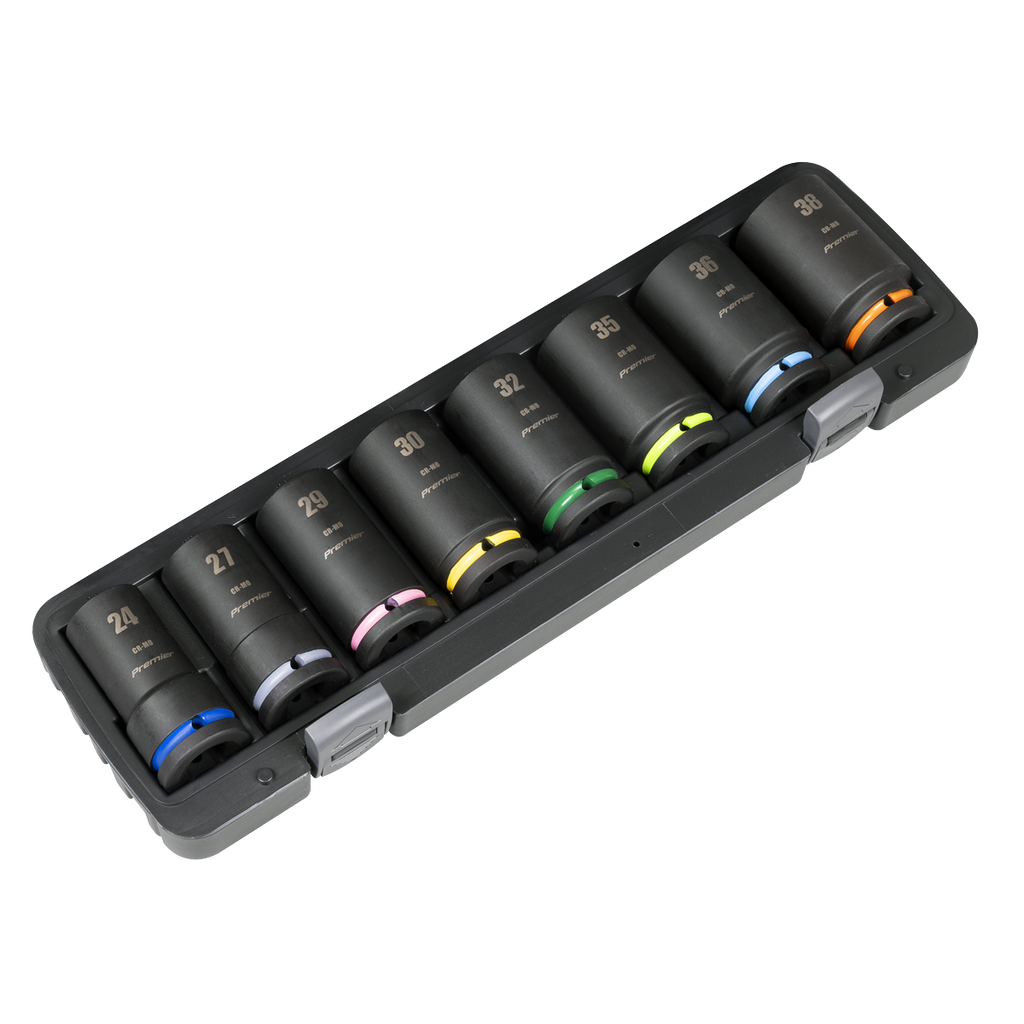 Premier Deep Impact Socket Set 3/4"Sq Drive 8pc