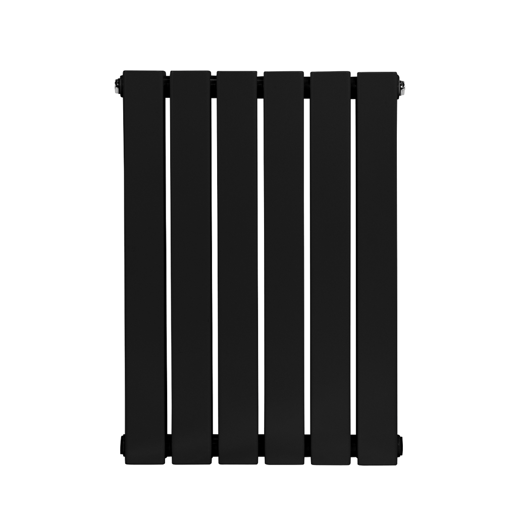 Baridi Horizontal Radiator Contemporary Double Flat Panel Design 600 x 420mm – Black