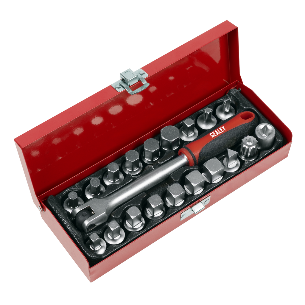 Oil Drain Plug Key Set 3/8"Sq Drive 20pc