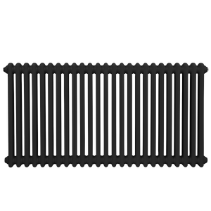 Baridi Horizontal Traditional 2 Column Radiator 600 x 1147mm – Black