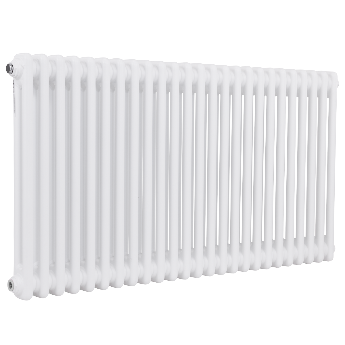 Baridi Horizontal Traditional 2 Column Radiator 600 x 1147mm – White
