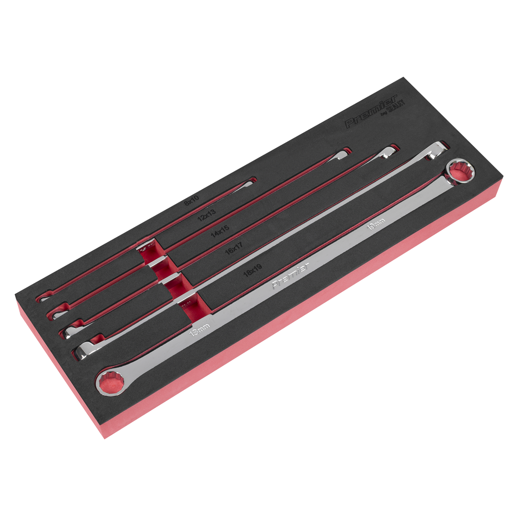Extra-Long Double End Ring Spanner Set 5pc