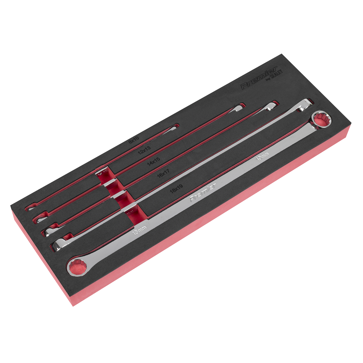 Extra-Long Double End Ring Spanner Set 5pc